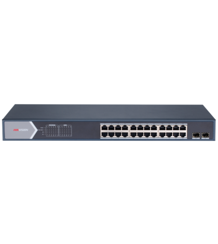 PoE Суич HikVision DS-3E1526P-SI Smart Managed 24 Gigabit PoE, 2 Gigabit SFP 370W