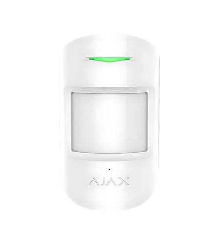 Безжичен кобиниран PIR+MW детектор с имунитет към домашни любимци - AJAX Motion Protect Plus 8227.02.WH1