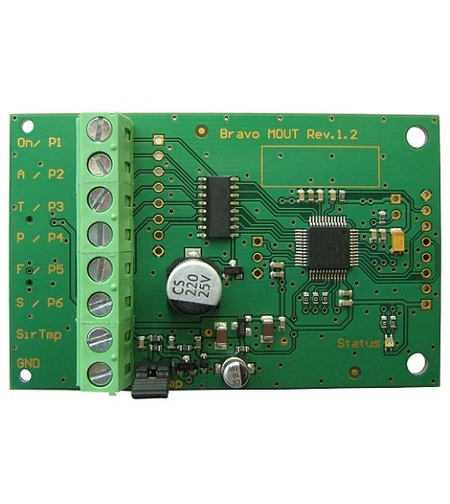 Разширител 6 изхода - Teletek Electronics BRAVO MOUT