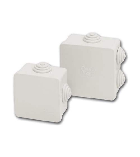 Разклонителна кутия открит монтаж 80x80 x40mm IP54 Сив - Courbi Watertight CR32-21004-808