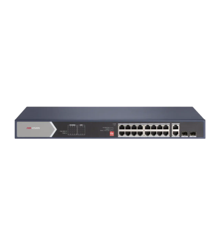 PoE Суич HikVision DS-3E0520HP-E 16 Port Gigabit Unmanaged