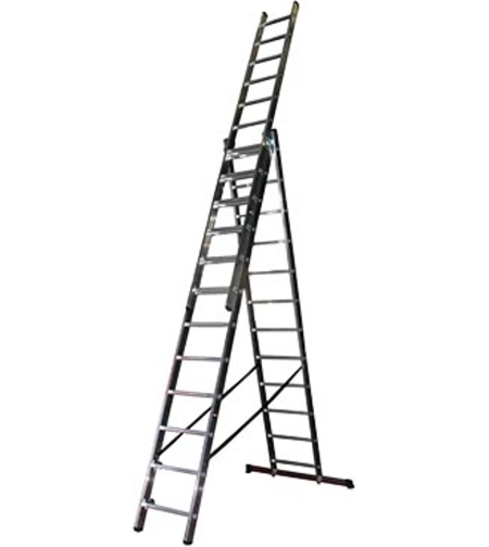 Трираменна алуминиева стълба CP307, 3x7 