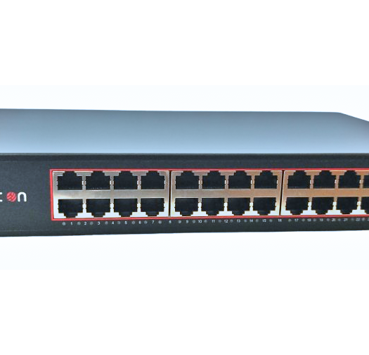 Суич Connect On 24-port 10/100/1000Mbps, неуправляем, Rackmount