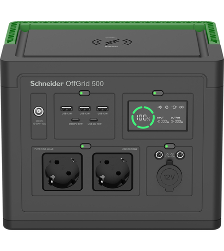 Преносима захранваща станция OffGrid 500, 517Wh LI- SCHNEIDER ELECTRIC PPS500-GR