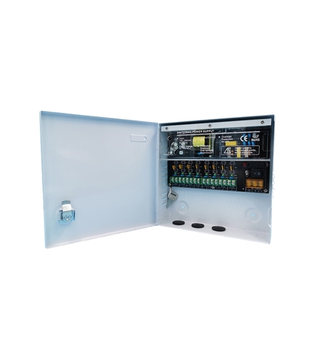 Захранващ блок 12V/5A 8 изхода метална кутия - ANDGOOD SIWD1205-08C