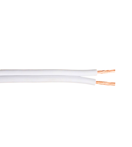 Кабел H03VH-H 2x0.75 мм2 бял