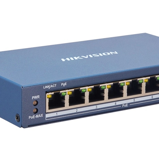 Суич HikVision DS-3E1309P-EI, 8x100Mb + 1xGgbit