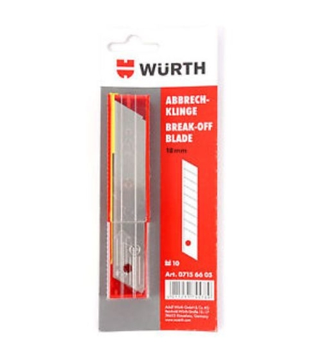 Резервни ножчета за макетен нож среден - Würth Cutter-Messer W7156605