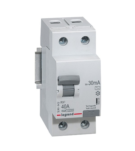ДТЗ 2P 40A 30mA тип AC - Legrand RX3 402025