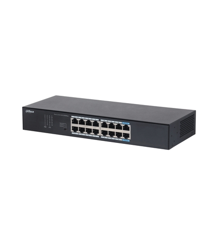 16 портов гигабитов мрежов комутатор L2 неуправляем - DAHUA S3016-16GT
