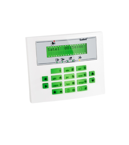 SATEL LCD клавиатура (зелена подсветка) INT-KLCDS-GR