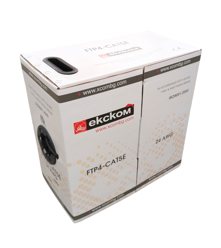 FTP Cat5e 24AWG CU меден, черен