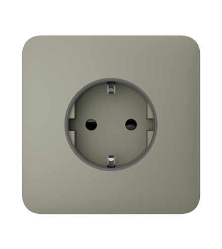 Лицев панел за контакт, Маслинов - Ajax SoloButton(basic) 89061.164.OL