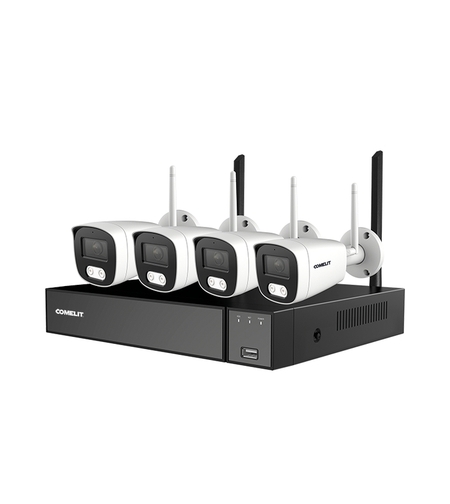 Wi-Fi комплект, NVR, 4 булет IP камери 5 MP, HDD 1 TB - Comelit WIKIT004S05NA