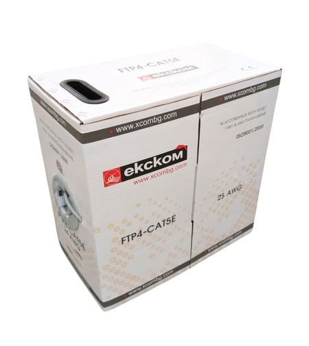 Кабел FTP Cat5e 25AWG 0.45mm Xcom Cu 305m - GREY