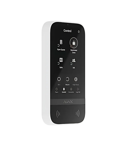 Безжична клавиатура със сензорен (IPS) дисплей - AJAX KeyPad Touchscreen 58455.148.WH1