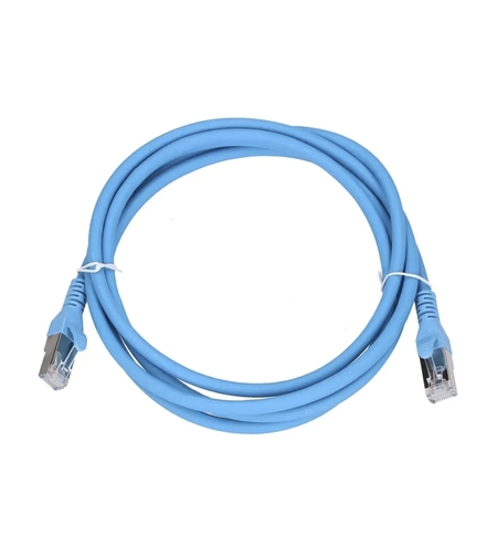 Пач кабел FTP Cat.5e CCA - 0.5m, син