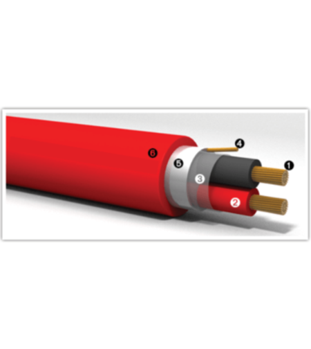 Кабел 2х1.00/S червен 0.4kV - 100м - Bericacavi DLP B38E02100S
