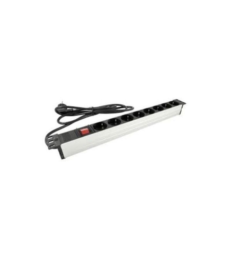Захранващ блок 8x шуко 19'' 1U, с ключ - MMC PDU M49BM8IPSH