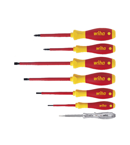Комплект отвертки SL/PH/ел 7 броя - Wiha SoftFinish® WH00834