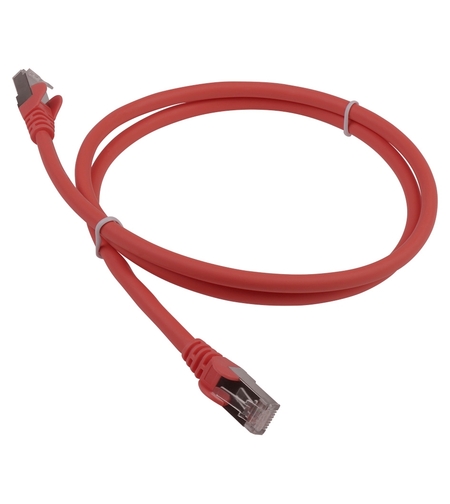 Пач кабел FTP Cat.5e CCA - 0.5m, червен