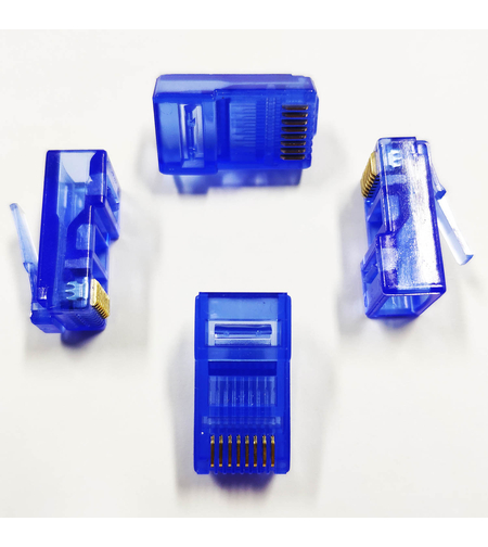 Конектор RJ45, UTP, син