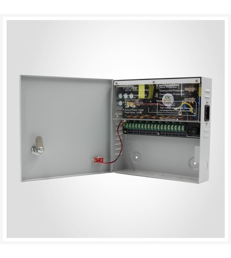 Захранващ блок 12V/10A 9 изхода метална кутия - ANDGOOD SIWD1210-09C
