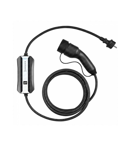 Кабел за зареждане еднофазен шуко къмType 2, 3,7kW, 16A, 5m. Черен - EVPoint EVPS16A