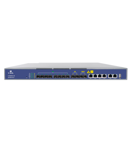 GPON OLT с 8 PON порта - L3 + WEB, двойно захранване,V1600G1-B + SFP модули комплект