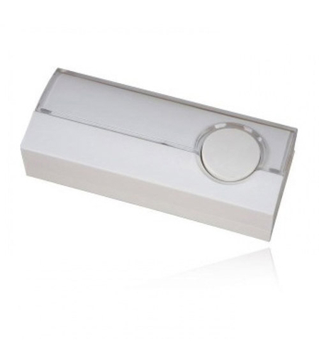 Бутон за звънец светещ Бял - Zamel Button ZA0019