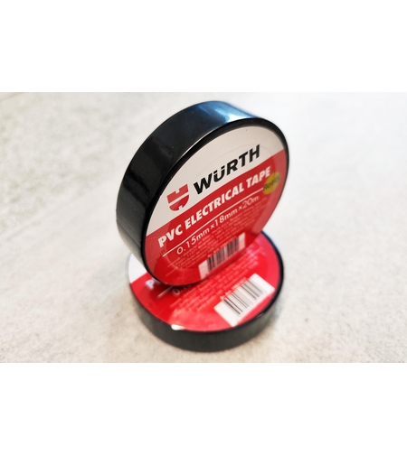 Изолационна лента Wurth 20м/18mm/0.15mm, черна