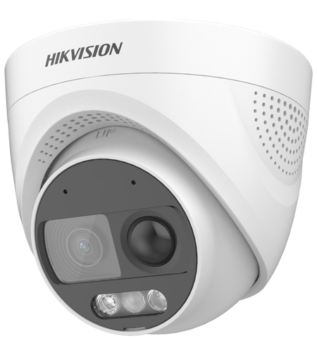 Камера HikVision DS-2CE72DF3T-PIRXOS, 2MP ColorVu PIR Siren Audio Fixed Turret Camera