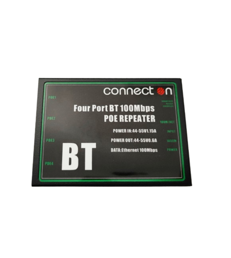POE Екстендер/Репитер 4x10/100 IEEE 802.3bt