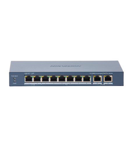 PoE Суич HikVision DS-3E0310HP-E(C) 110W неуправляем