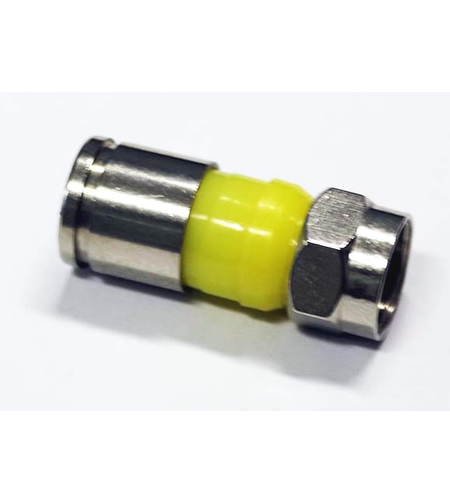 F - конектор за компресиране за RG6