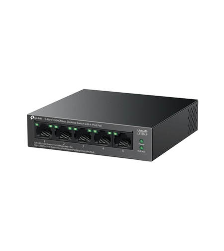 5-портов 10/100Mbps Desktop Switch с 4-порта PoE - Omada by TP-Link LS105LP
