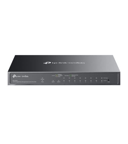 10-Port Gigabit Easy Managed Switch with 8-Port PoE+ Omada by TP-Link ES210GMP