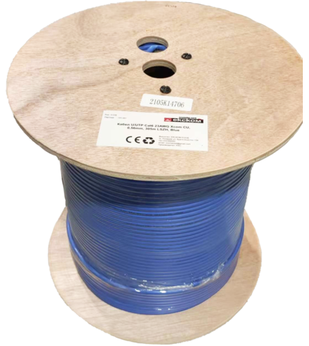 U/UTP CAT6 23AWG CU LSZH 305m син/макара