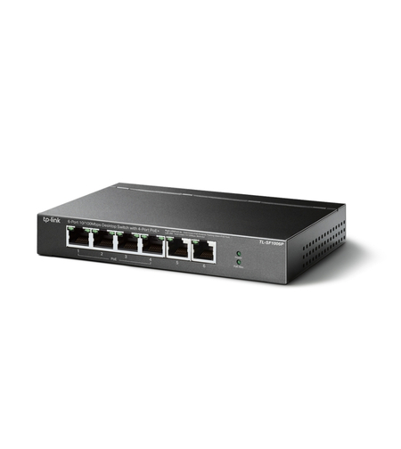 6-портов 10/100Mbps Desktop Switch с 4-порта PoE+ - Omada by TP-Link SF1006P