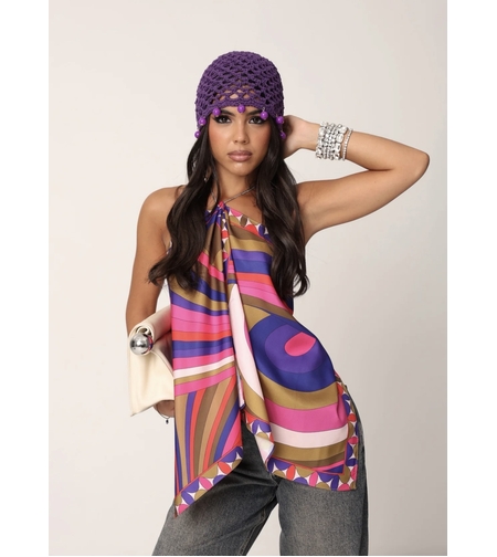 Топ “Violet Scarf”