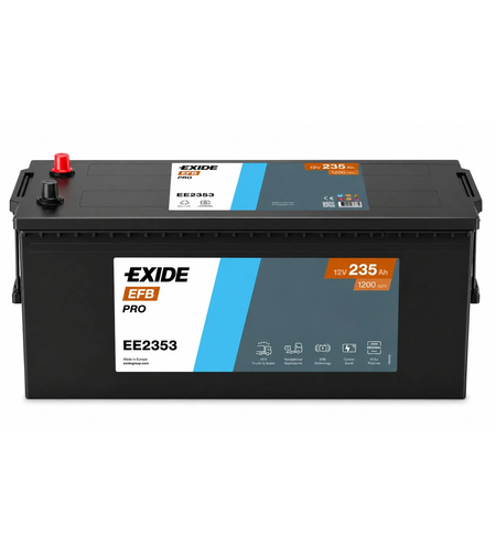 Акумулатор Exide Strong Pro (HVR)EFB+ 12V 235Ah 1200A EE2353