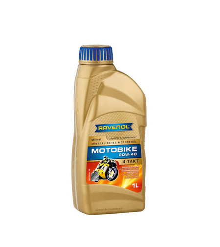 Моторно масло RAVENOL Motobike 4-T Mineral 20W-40 1л.