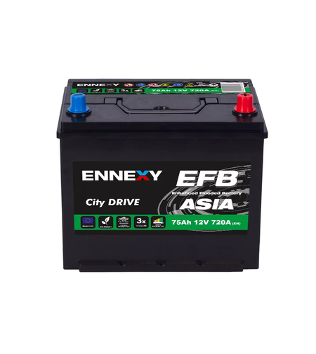 Акумулатор Ennexy EFB JIS 12V 75AH 720A