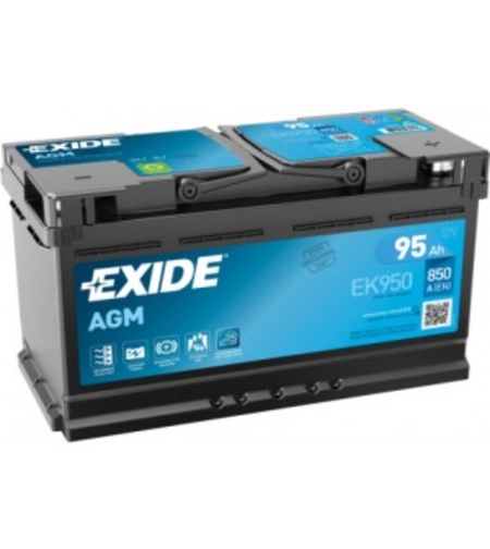 Акумулатор Exide Start-Stop AGM 12V 95Ah 850A EK950
