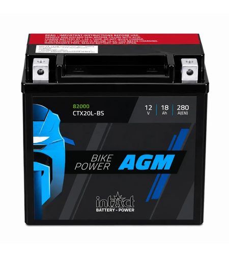 Мото акумулатор intAct Bike-Power AGM YTX20L-BS CTX20L-BS 280A