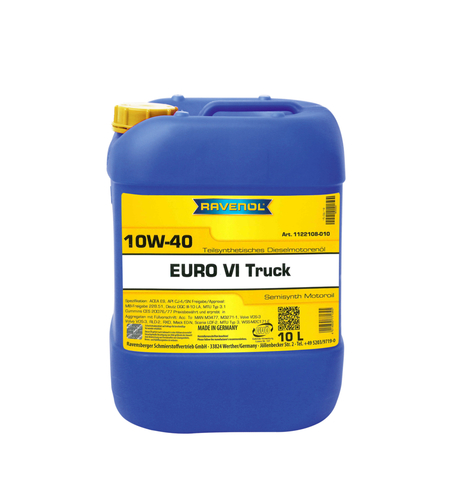 Моторно масло RAVENOL EURO VI Truck 10W-40 10л.