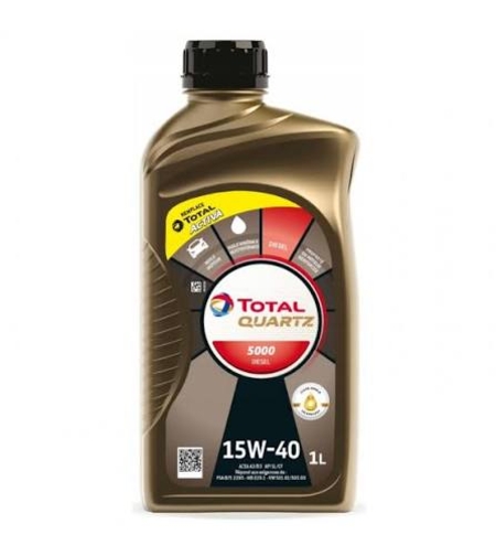 Масло TOTAL QUARTZ 5000 15W-40 - 1L