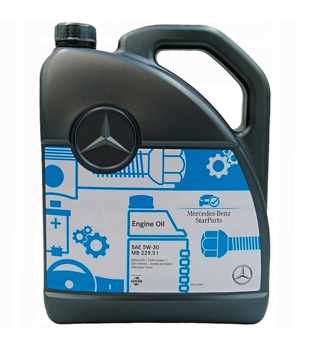 Масло Mercedes-Benz 5W-30 – MB 229.51 - 5 Литра 000 989 32 09 13