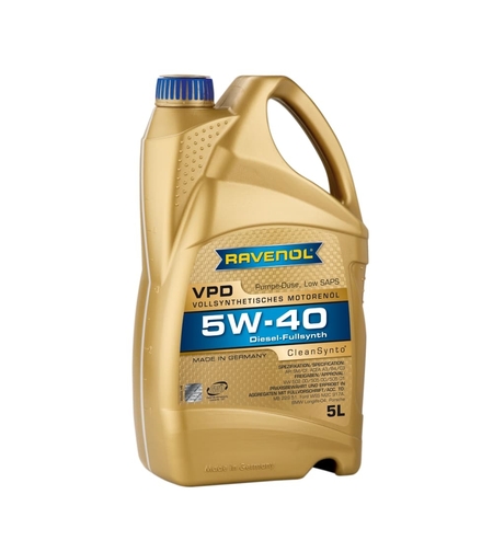 Моторно масло RAVENOL VPD 5W-40 5л.