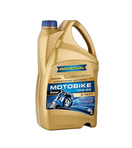 Моторно масло RAVENOL Motobike 4-T Ester 10W-60 4л.
